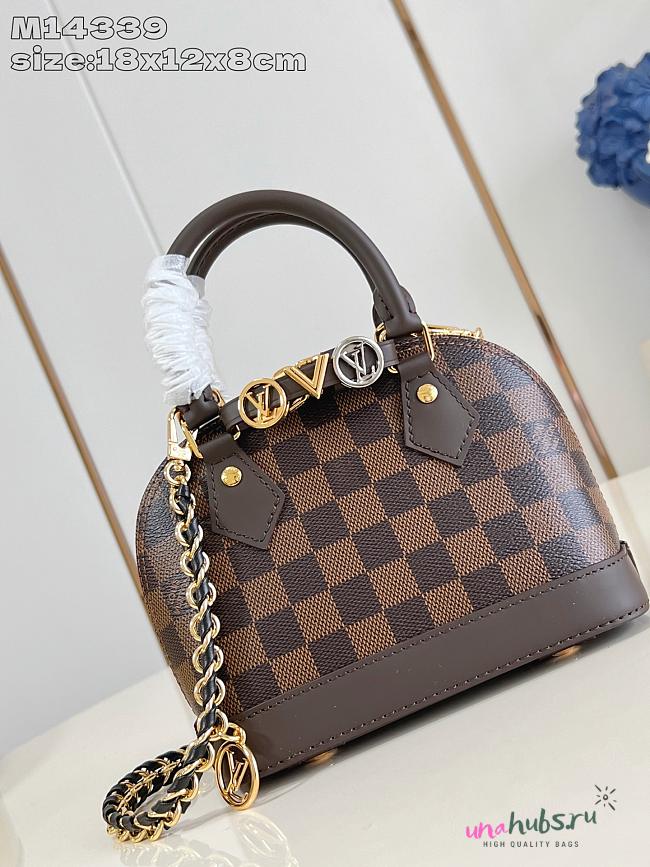 	 Louis Vuitton Alma BB Damier Ebene - 18 x 12 x 8 cm - 1