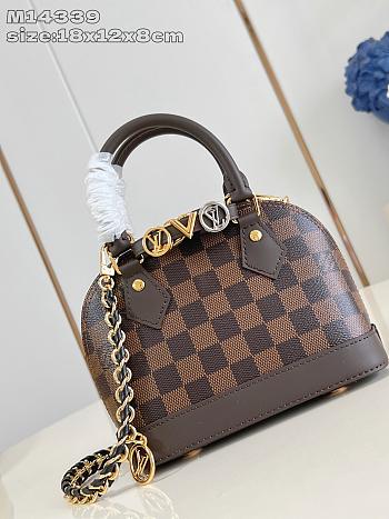 	 Louis Vuitton Alma BB Damier Ebene - 18 x 12 x 8 cm
