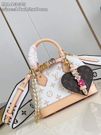 	 Louis Vuitton Alma BB Monogram In White - 18 x 12 x 8 cm