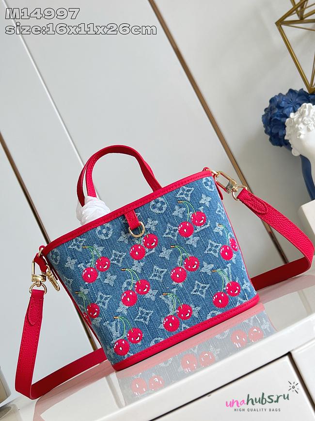 Louis Vuitton x TM Neverfull Inside Out BB Monogram Denim - 26.5 x 16.5 x 11 cm - 1