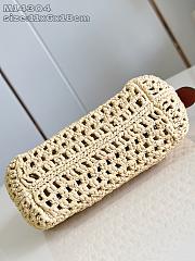 Louis Vuitton Hills Pochette Natural Tan Raffia - 18.5 x 11 x 6.5 cm - 5