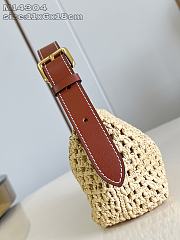 Louis Vuitton Hills Pochette Natural Tan Raffia - 18.5 x 11 x 6.5 cm - 2