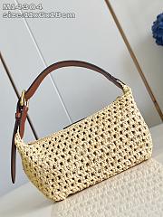Louis Vuitton Hills Pochette Natural Tan Raffia - 18.5 x 11 x 6.5 cm - 3
