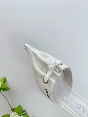 Prada White/Raw Nappa leather mules with cord detail  - 2