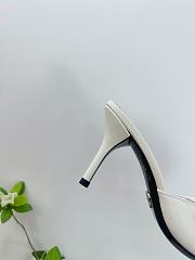 Prada White/Raw Nappa leather mules with cord detail  - 3