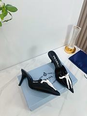 	 Prada Black/Raw Nappa leather mules with cord detail - 5