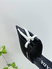 	 Prada Black/Raw Nappa leather mules with cord detail - 3