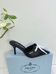 	 Prada Black/Raw Nappa leather mules with cord detail - 2