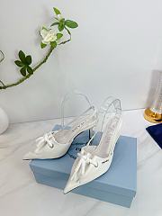 	 Prada White/Raw Nappa leather slingback with cord detail - 6
