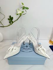 	 Prada White/Raw Nappa leather slingback with cord detail - 5