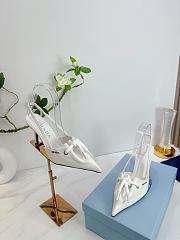 	 Prada White/Raw Nappa leather slingback with cord detail - 4