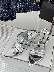 	 Prada Silver High Heels - 6