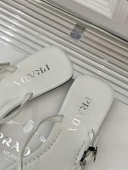 	 Prada White Leather thong sandals - 6