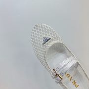 	 Prada White Mesh Ballet Flat Shoes - 4