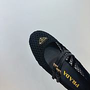 	 Prada Black Mesh Ballet Flat Shoes - 4