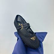 	 Prada Black Mesh Ballet Flat Shoes - 2