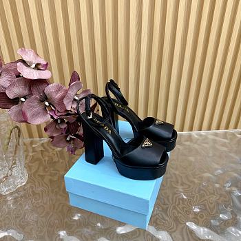 Prada White Nappa leather platform sandals