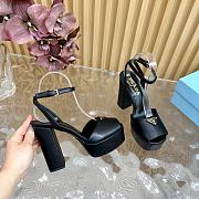 Prada White Nappa leather platform sandals - 5