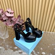 Prada White Nappa leather platform sandals - 3