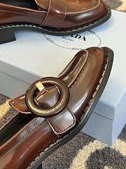 	 Prada Patent Leather Loafers Brown - 5
