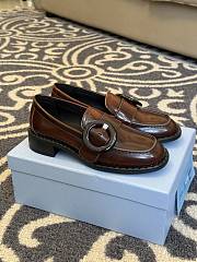 	 Prada Patent Leather Loafers Brown - 2