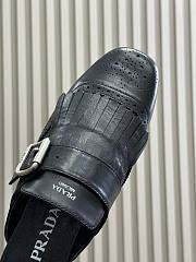 Prada Black Shuffle fringed leather mules  - 4