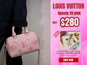 Louis Vuitton speedy 20 pink small bag - 1