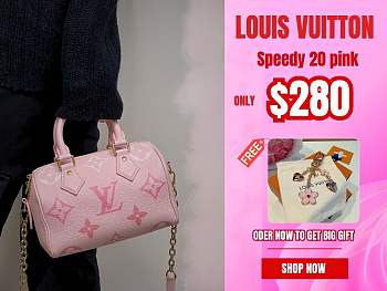 Louis Vuitton speedy 20 pink small bag