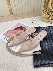 Valentino Garavani Rockstud Wispy Leather Mules In Nude - 6