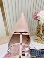 	 Valentino Garavani Rockstud Wispy Leather Mules In Nude 6.5cm - 4