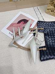	 Valentino Garavani Rockstud Wispy Leather Mules In White 6.5cm - 5