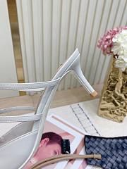 	 Valentino Garavani Rockstud Wispy Leather Mules In White 6.5cm - 2