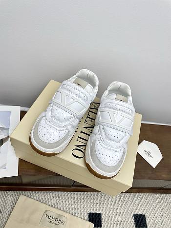 Valentino Joie De Jouer Low Top Sneaker In Nappa Calfskin for Man in White