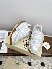 Valentino Joie De Jouer Low Top Sneaker In Nappa Calfskin for Man in White - 3