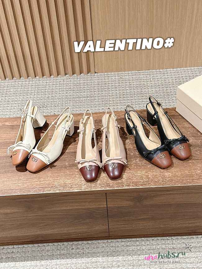 Valentino Valet Du Roi Kidskin Slingback Pumps 60mm - 1