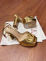 Valentino Garavani 115mm VLogo Signature Pumps Gold - 2
