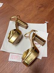 Valentino Garavani 115mm VLogo Signature Pumps Gold - 3