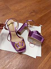 	 Valentino Garavani 115mm VLogo Signature Pumps Purple - 6
