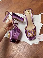 	 Valentino Garavani 115mm VLogo Signature Pumps Purple - 3