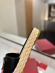 	 Valentino Black Garavani VLogo Slide Espadrilles - 6