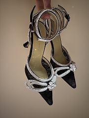 	 Mach & Mach Double Bow 65 embellished lace pumps black - 5
