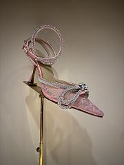 	 Mach & Mach Double Bow 65 embellished lace pumps pink - 1