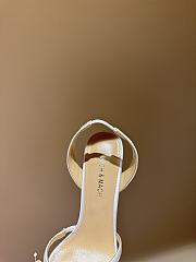 	 MACH & MACH Floating Pearl satin sandals 10CM white - 5