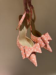 	 Mach&Mach Le Cadeau 100 Polka-dot Slingback Pumps in orange - 2