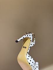 	 Mach&Mach Le Cadeau 100 Polka-dot Slingback Pumps in white - 6