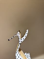 	 Mach&Mach Le Cadeau 100 Polka-dot Slingback Pumps in white - 4