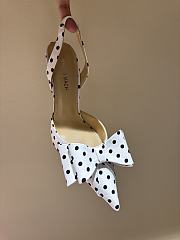 	 Mach&Mach Le Cadeau 100 Polka-dot Slingback Pumps in white - 3