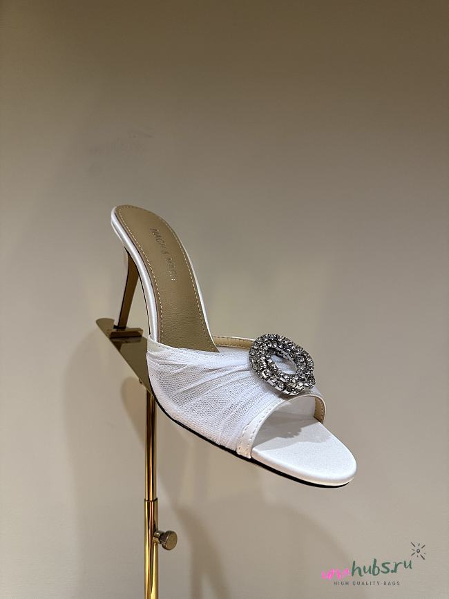 MACH & MACH 85mm Galaxy Mules White - 1