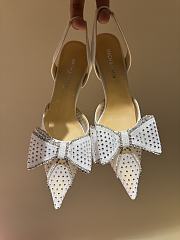 Mach & Mach Le Cadeau slingback pumps white 8.5cm - 1