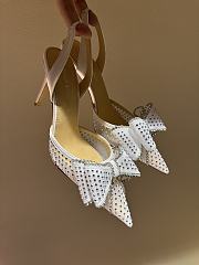 Mach & Mach Le Cadeau slingback pumps white 8.5cm - 4
